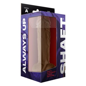 Shaft Model A 10.5 Inch Liquid Silicone Dong With Balls Oak