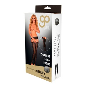 Gp Printed Datex Footless Thigh Highs, S