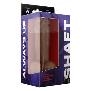 Shaft Model A 7.5 Inch Liquid Silicone Dong With Balls Oak