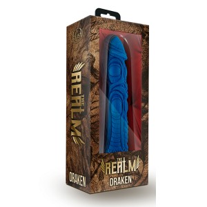 The Realm Draken Lock On Dildo Blue