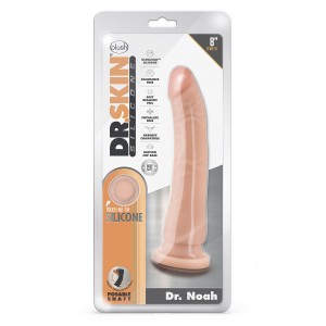 Dr. Skin Silicone Dr. Noah 8 Inch Dong With Suction Cup Vanilla
