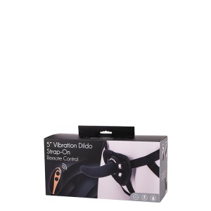5inch Vibration Dildo Strap-on Black
