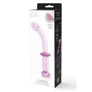 Glaze Glass Rosebud G-spot Dildo