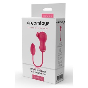 Essentials Flexible Dual Stimulator And Vibrating Egg Pink