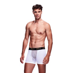 Envy Mesh Long Boxer White, M/l