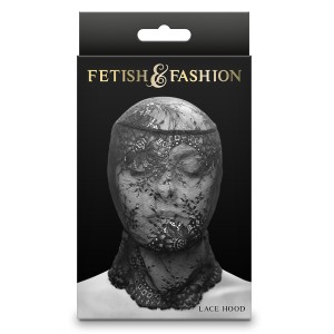 Fetish & Fashion Lace Hood Black