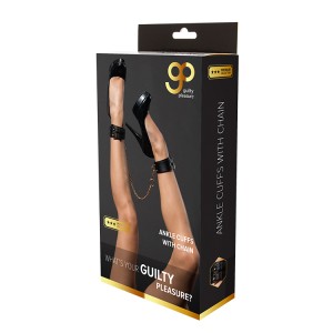 Gp Premium Ankle Cuffs With Chain Black