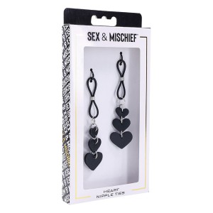 Sex And Mischief Heart Nipple Ties