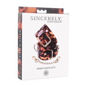 Sportsheets Amber Hand Cuffs Animal
