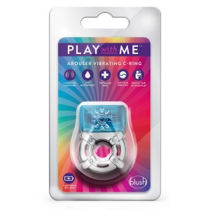 Play With Me One Night Stand Vibrating C-ring Blue