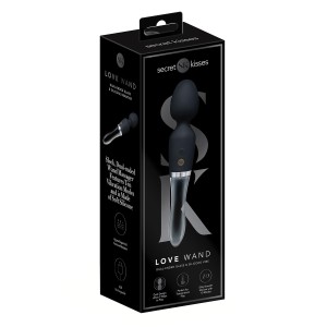 Secret Kisses Glass Black Magic Wand
