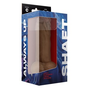 Shaft Model C 8.5 Inch Liquid Silicone Dong With Balls Oak