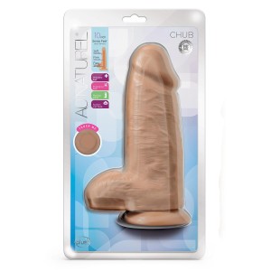 Au Naturel Chub 10 Inch Dildo Mocha