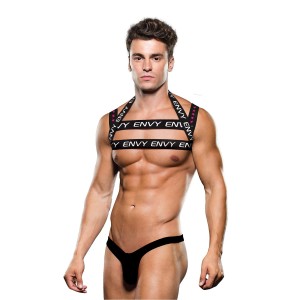 Envy Logo Harness Black White, S/m