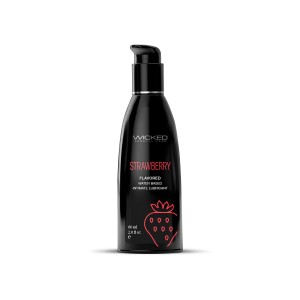 Wicked Aqua Strawberry Flavored Lubricant 60ml