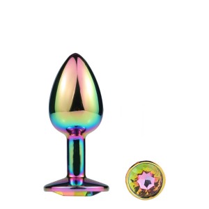 Mai Metal Anal Plug With Stone S Mai No. 72 Rainbow