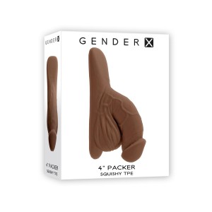 Gender X 4 Inch Packer Dark Flesh