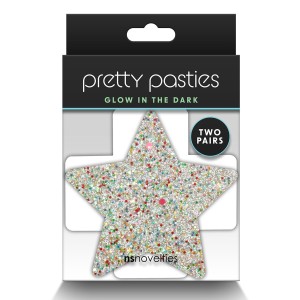 Pretty Pasties Star And Cross Glow 2 Pair