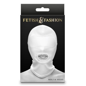 Fetish & Fashion Mouth Hood White