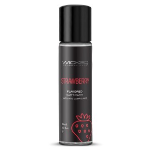 Wicked Aqua Strawberry Flavored Lubricant 30ml