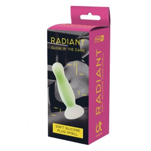 Radiant Soft Silicone Glow In The Dark Plug Small Green