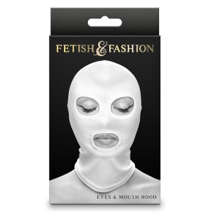 Fetish & Fashion Eyes & Mouth Hood White