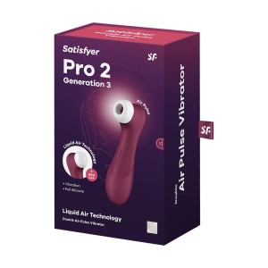 Satisfyer Pro 2 Generation 3  With Liquid Air  Wine Red
