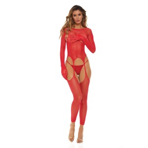Bring It Over  Bodystocking Red, Os