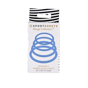 Sportsheets Periwinkle Rubber Oring 4 Pack