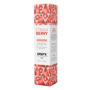 Exsens Warming Massage Oil Strawberry  50ml