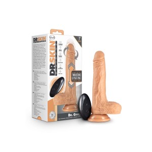 Dr. Skin Silicone Dr. Grey 7 Inch Thrusting Dildo Vanilla