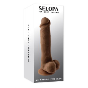 Selopa 6.5 Natural Feel Dildo, Dark