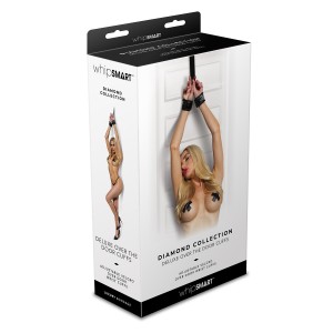 Whipsmart Diamond Over The Door Cuffs Black
