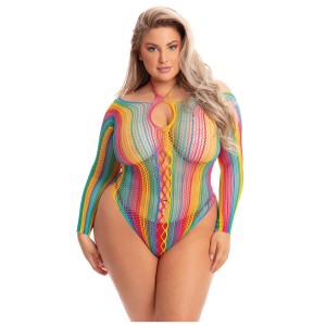 More Color Long Sleeve Body Plus Size
