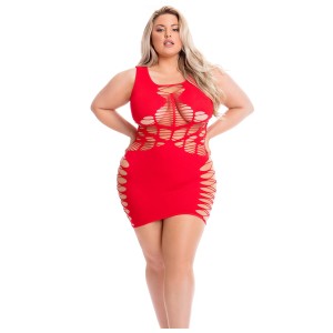 Dynamite Diva Dress Red, Plus Size
