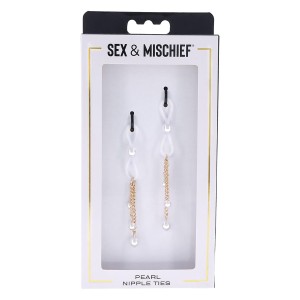 Sex And Mischief Pearl Nipple Ties