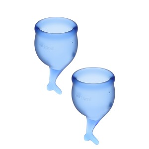Satisfyer Feel Secure Menstrual Cup Blue