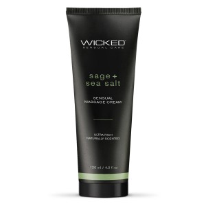 Wicked Sensual Massage Cream 120ml Sage And Seasalt Scented