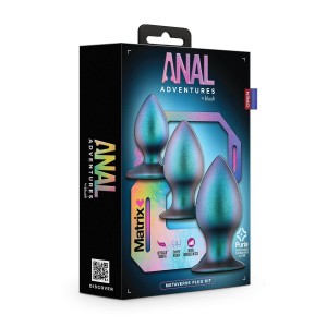 Anal Adventures Matrix Metaverse Plug Kit Dark Millenia