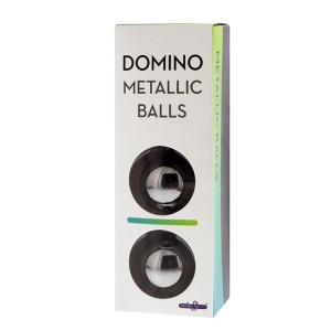Domino Metallic Balls -chrome Black