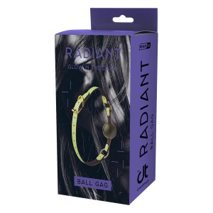 Radiant Ball Gag Glow In The Dark Green
