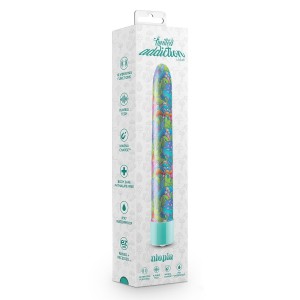 Limited Addiction Utopia 7 Inch Rechargeable Vibe Aqua