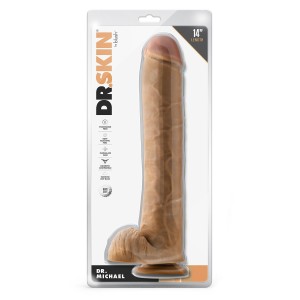 Dr. Skin Dr. Michael 14 Inch Dildo With Balls Tan