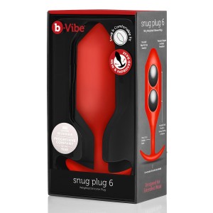 B-vibe Snug Plug 6 Red