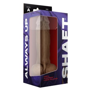 Shaft Model A 9.5 Inch Liquid Silicone Dong With Balls Oak