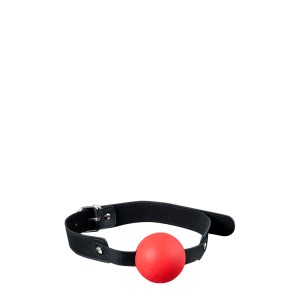 Gp Solid Silicone Ball Gag Red