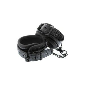 Blaze Ankle Cuff Croco Black