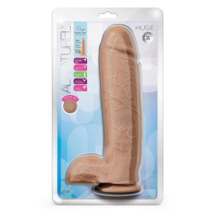 Au Naturel Huge 10 Inch Dildo Mocha