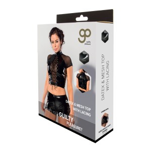 Gp Datex & Mesh Top With Lacing Black, M