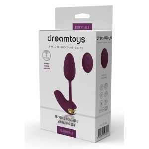 Essentials Flexible Wearable Vibrating Egg Purple